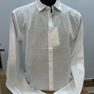 CAMISA DE LINO Y ALGODÓN BLANCA